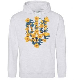 Жіноча толстовка (худі) Герб з жовтими квітками Жіноча толстовка (худі) Герб з жовтими квітками