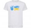 Детская футболка Герб і Прапор України Белый фото