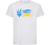 Дитяча футболка Герб і Прапор України Білий фото