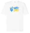 Футболка Оверсайз Герб і Прапор України Белый фото