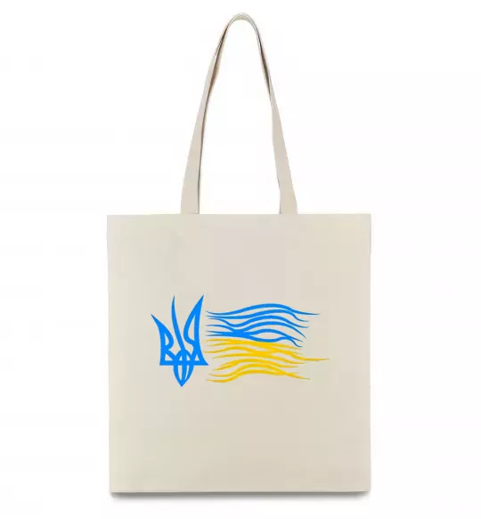Эко-сумка Герб і Прапор України Бежевый фото