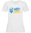 Жіноча футболка Герб і Прапор України Білий фото