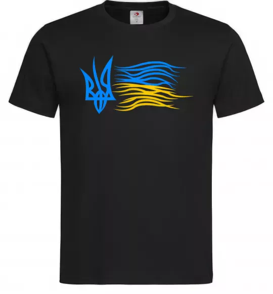 Мужская футболка Герб і Прапор України Черный фото