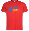 Мужская футболка Герб і Прапор України Красный фото