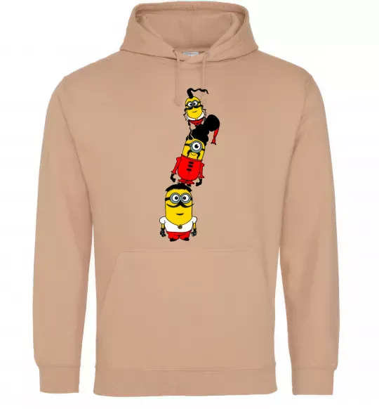 Мужская толстовка (худи) Посіпаки Козаки Песочный фото