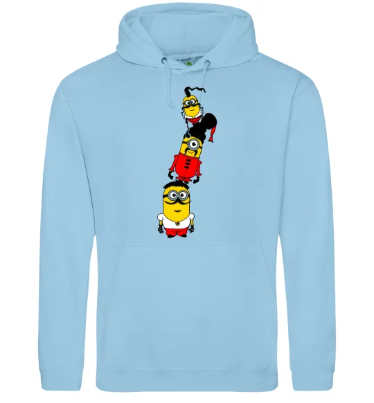 Чоловіча толстовка (худі) Посіпаки Козаки Блакитний фото