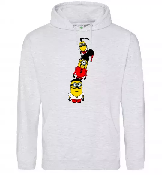 Жіноча толстовка (худі) Посіпаки Козаки Сірий меланж фото