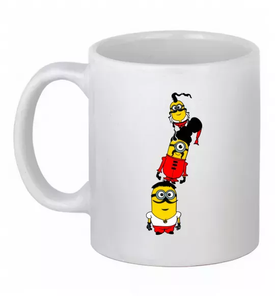 Чашка керамічна Посіпаки Козаки Білий фото