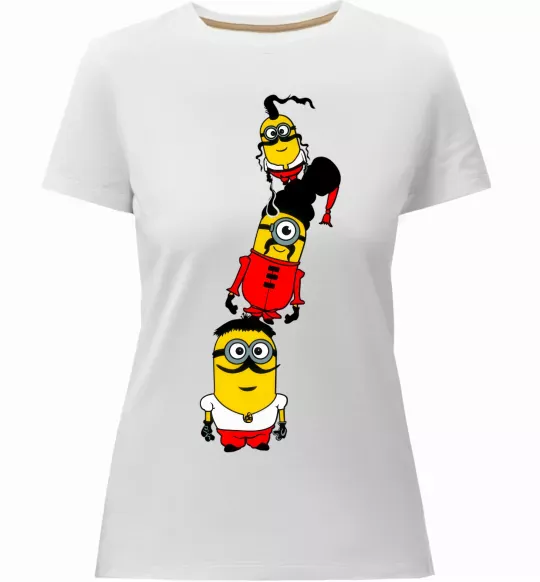 Жіноча преміум футболка Посіпаки Козаки Білий фото