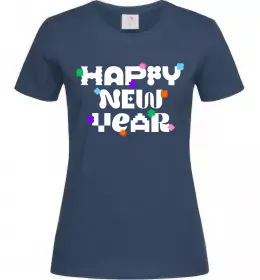 Жіноча футболка HNY Темно-синій фото