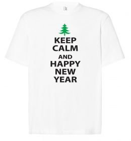 Футболка Оверсайз Keep calm and happy new year