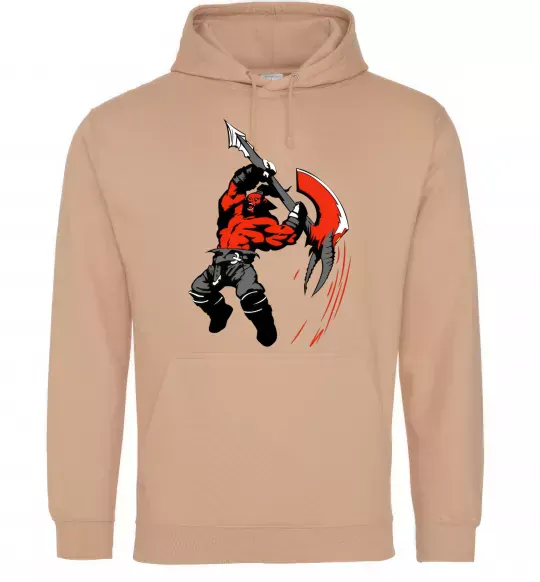 Мужская толстовка (худи) ДОТА Песочный фото