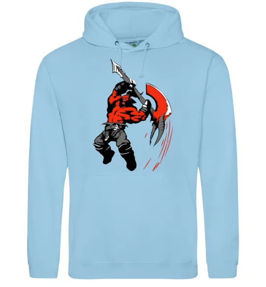 Чоловіча толстовка (худі) ДОТА Блакитний фото