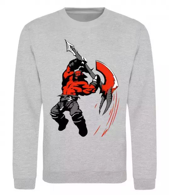 Світшот ДОТА Сірий меланж фото