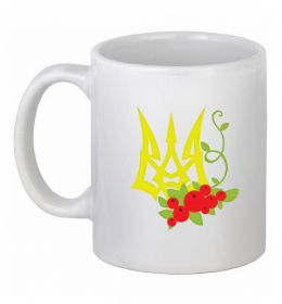Чашка керамічна Герб з калиною
