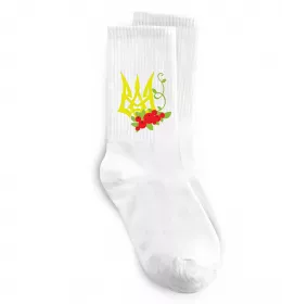 Носки Герб з калиною Белый фото