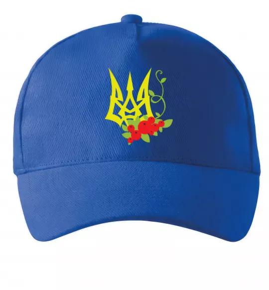 Кепка Герб з калиною Ярко-синий фото