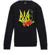 Детский Свитшот Герб з калиною Черный фото
