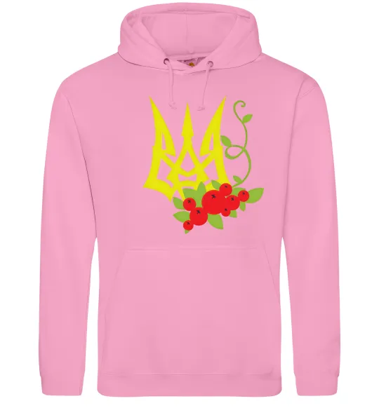 Мужская толстовка (худи) Герб з калиною Розовый фото