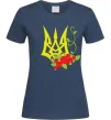 Жіноча футболка Герб з калиною Темно-синій фото