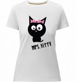 Жіноча преміум футболка MRS. KITTY