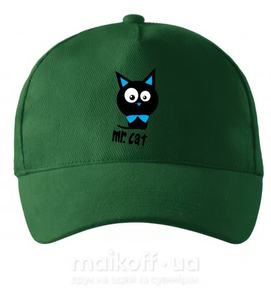 Кепка MR. CAT Темно-зеленый фото