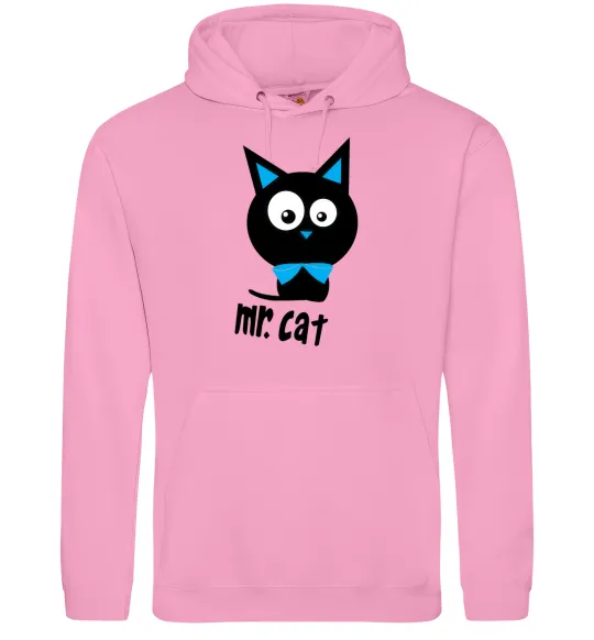 Мужская толстовка (худи) MR. CAT Розовый фото