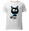 Мужская премиум футболка MR. CAT Белый фото