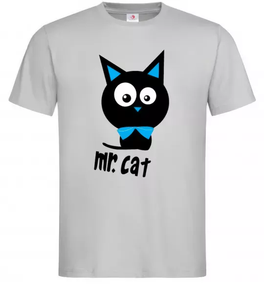 Чоловіча футболка MR. CAT Сірий фото