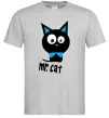 Чоловіча футболка MR. CAT Сірий Чоловіча футболка MR. CAT Сірий фото