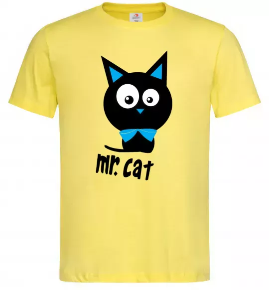 Чоловіча футболка MR. CAT Лимонний фото
