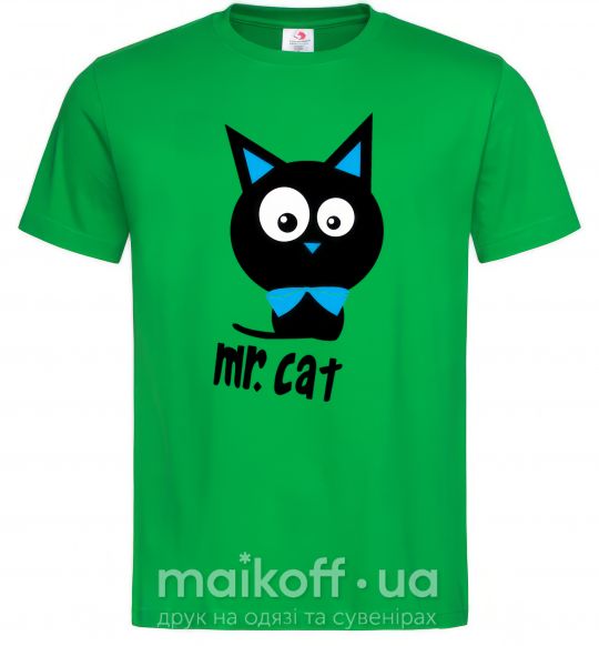 Мужская футболка MR. CAT Зеленый фото