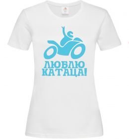 Женская футболка Люблю катаца!