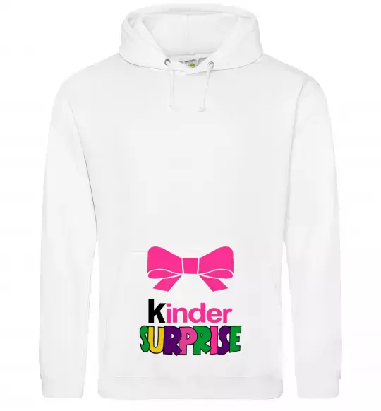 Женская толстовка (худи) KINDER SURPRISE Белый фото