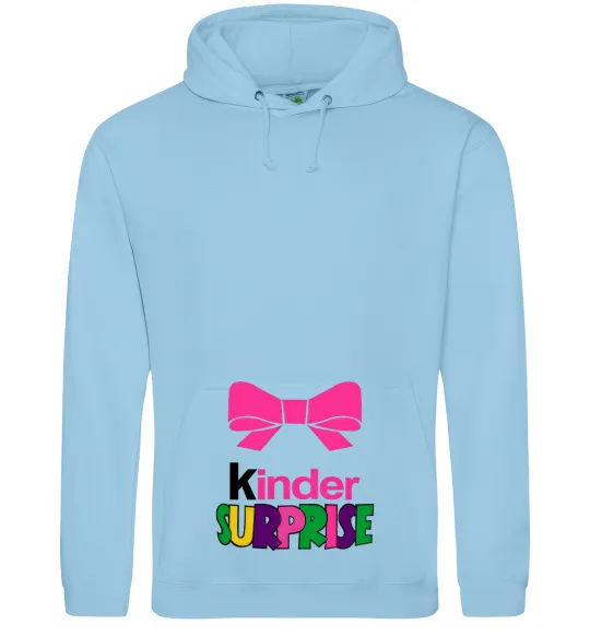 Женская толстовка (худи) KINDER SURPRISE Голубой фото