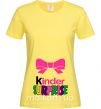 Жіноча футболка KINDER SURPRISE Лимонний фото