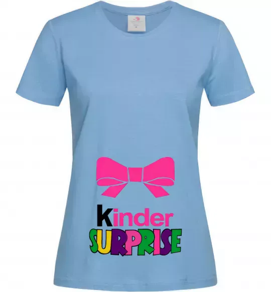 Жіноча футболка KINDER SURPRISE Блакитний фото