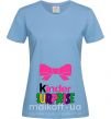 Жіноча футболка KINDER SURPRISE Блакитний фото