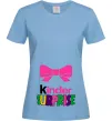 Жіноча футболка KINDER SURPRISE Блакитний Жіноча футболка KINDER SURPRISE Блакитний фото