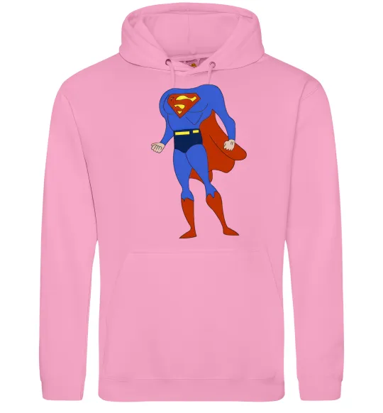 Мужская толстовка (худи) You are SUPERMAN Розовый фото
