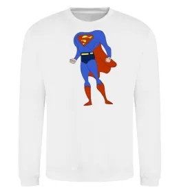 Світшот You are SUPERMAN Білий фото