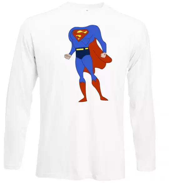 Лонгслив You are SUPERMAN Белый фото