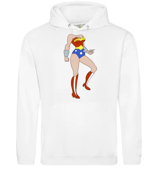 Жіноча толстовка (худі) SUPERWOMAN Білий фото