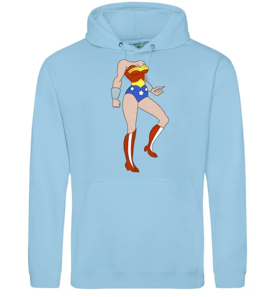 Женская толстовка (худи) SUPERWOMAN Голубой фото