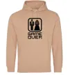 Чоловіча толстовка (худі) GAME OVER 8BIT Пісочний Чоловіча толстовка (худі) GAME OVER 8BIT Пісочний фото