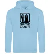 Мужская толстовка (худи) GAME OVER 8BIT Голубой фото