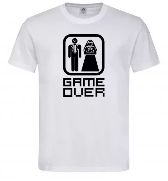 Чоловіча футболка GAME OVER 8BIT Білий фото