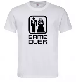 Мужская футболка GAME OVER 8BIT Белый фото