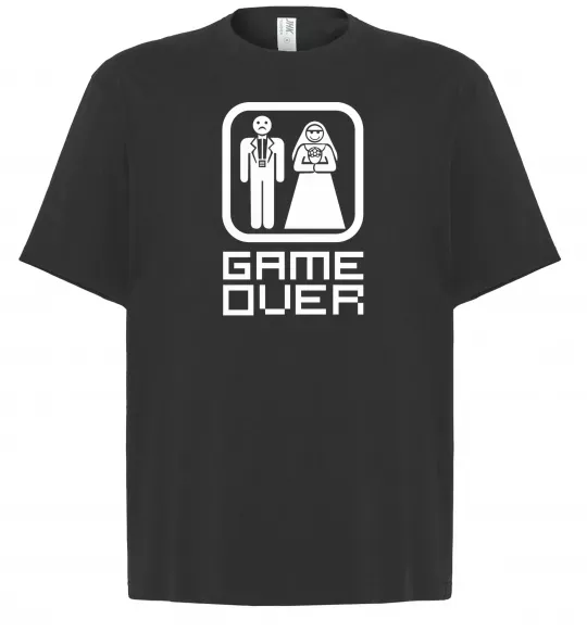 Футболка Оверсайз GAME OVER 8BIT Черный фото