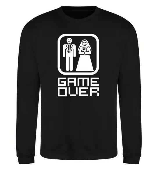 Світшот GAME OVER 8BIT Чорний фото